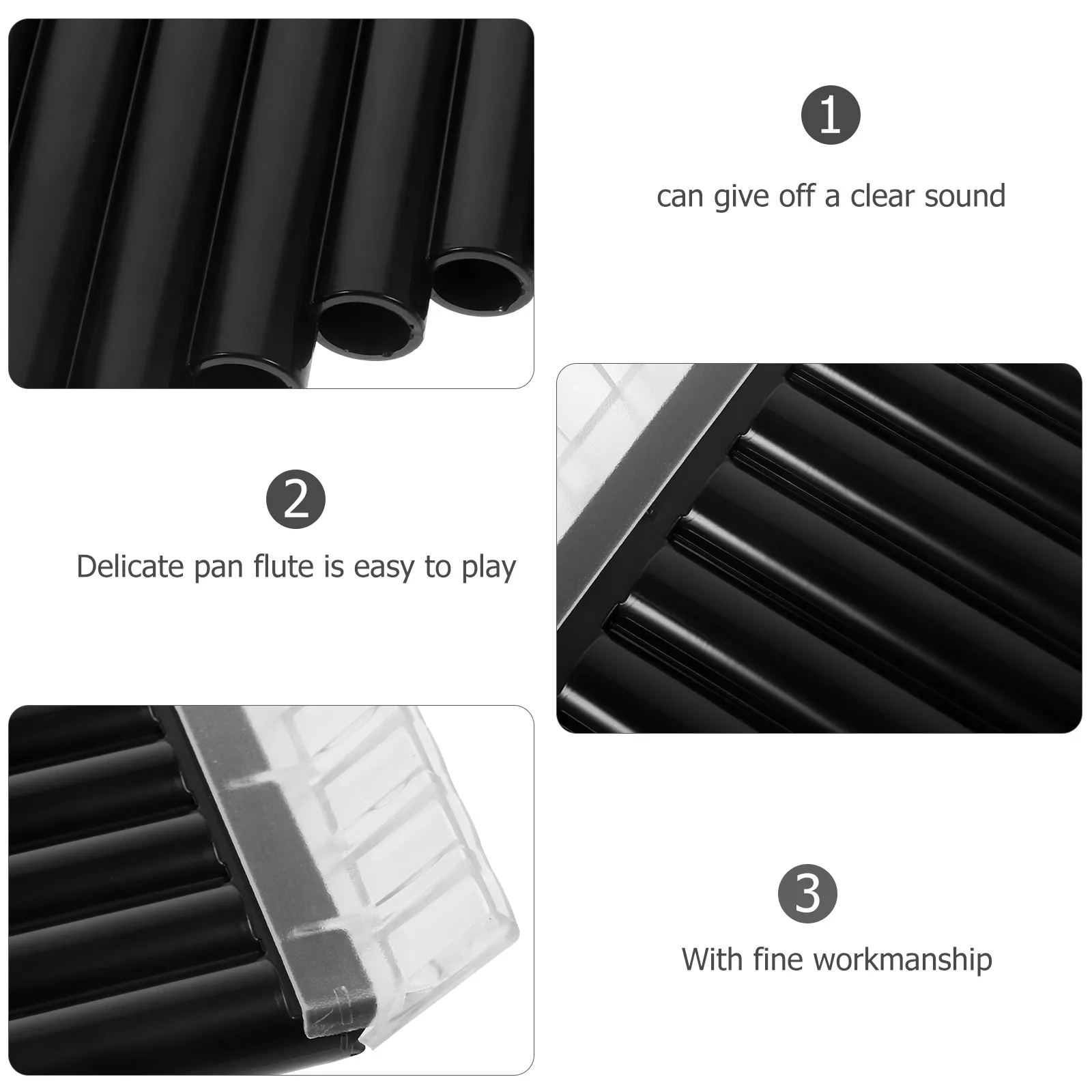

18 Scale Pan Flute ABS Resin Durable Clear Sound Beginner Student Portable Teaching Performance Gift Musical