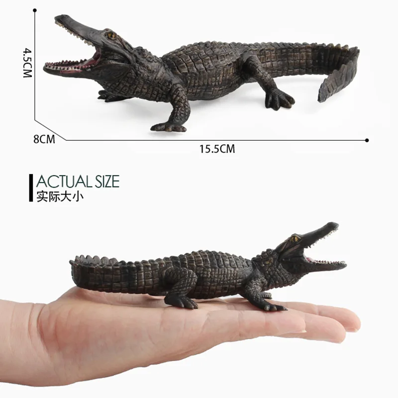 9 Kinds Simulation Wild Crocodile Figure Collectible Toys  Crocodile Wild Animal Action Figures  Animal Sandtable Scene Toy