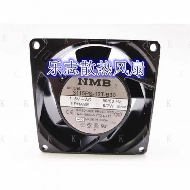 

C ДЛЯ NMB 3115PS-12T-B30 8038 AC115V 50/60 Гц 9 Вт/7 Вт охлаждающий вентилятор