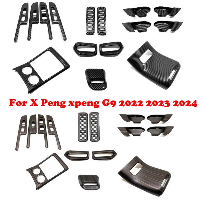 LHD For X Peng xpeng G9 2022 2023 2024  A-pillar camera door handle Window Glass Lift Switch center control gear water cup cover