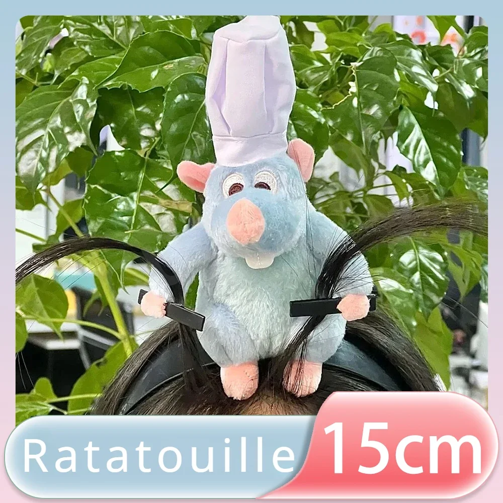 New Ratatouille Hairband Plush Doll Headband Cartoon French Wide-Brimmed Hairpin Photo Headdress Creativity Cute Girl Gift Toys