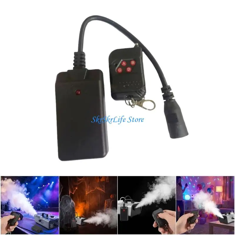 

E65E ABS Fog Effect Remote Receiver for 400W 500W 900W 1500W Fog Machine Controller Stable in Concerts Easy Setup