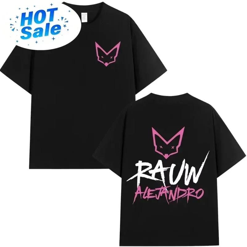 Singer Rauw Alejandro Cosa Nuestra T-shirt Mens Women Vintage Fashion Short Sleeve T-Shirt Casual Oversized T-Shirts