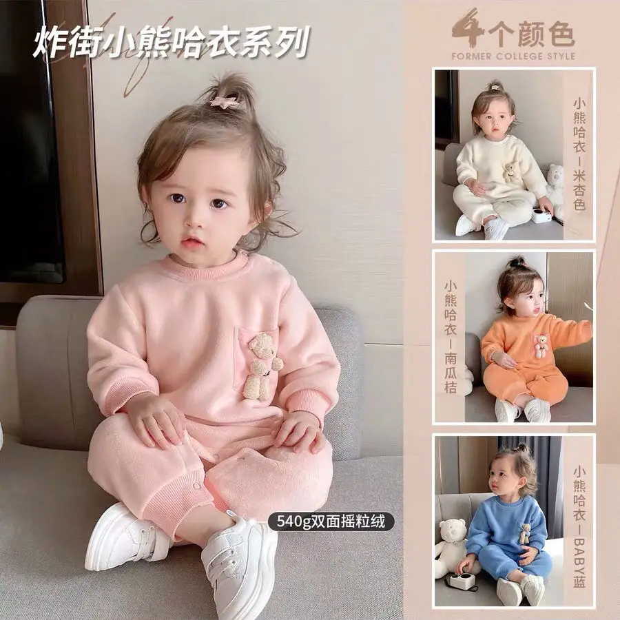 

Baby Romper Suit Clothes Cute Cartoon Bear Girl Boy Clothes Long-Sleeved Newborns Clothing Babies Costume Infants Jumpsuit