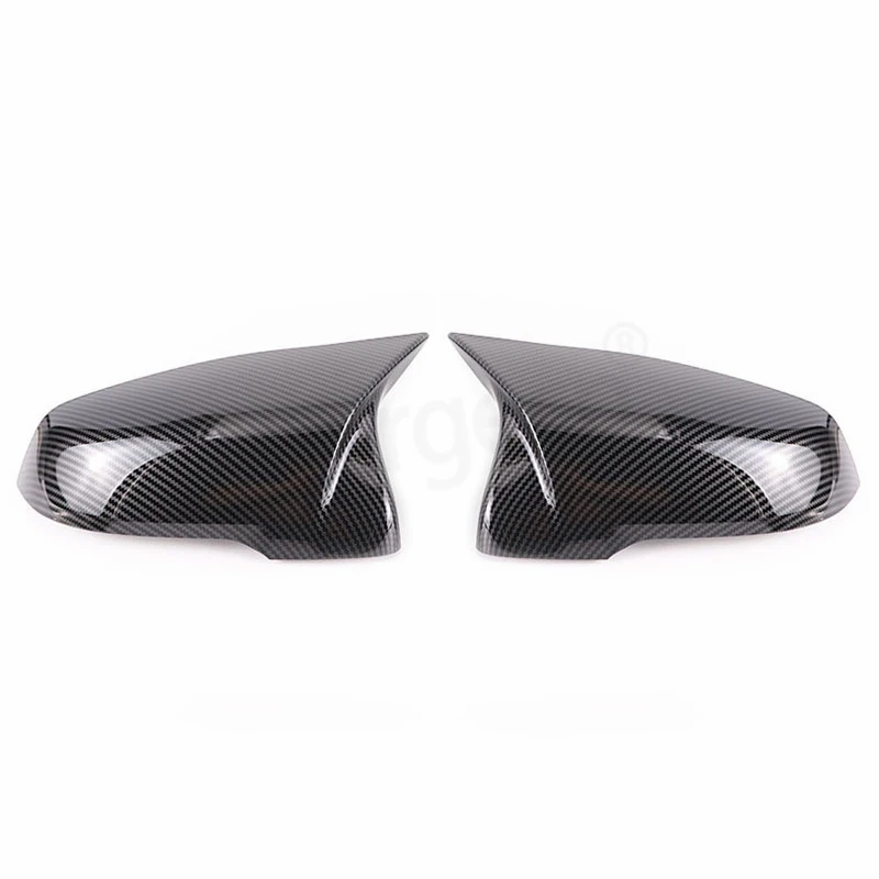 For Toyota GR Supra A90 2019 2020 2021 2022 ABS Carbon Fiber/Black Car RearView Mirror Protective Cover Stickers Car Accessories