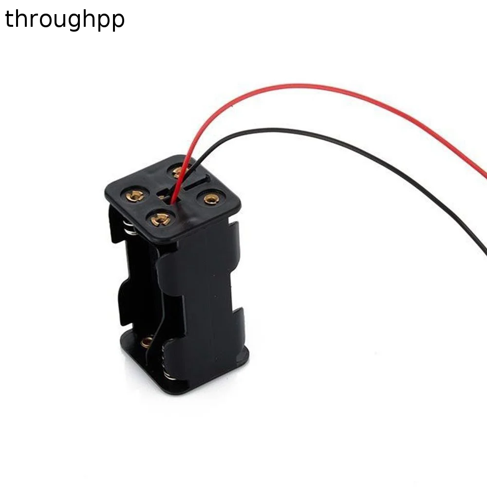 Case Box Holder Case With Wire Leads 4 * AA Batteries AA Battery Holder Battery Storage Battery Case 4 x AA Battery Back