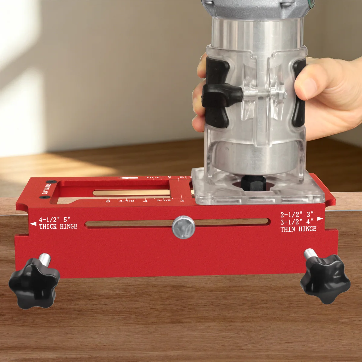 2 in 1 Hinge Drilling Fixture Stable Door Locator Woodworking Installation Jig DIY Auxiliary Tool for Door Frame Screw Mounting