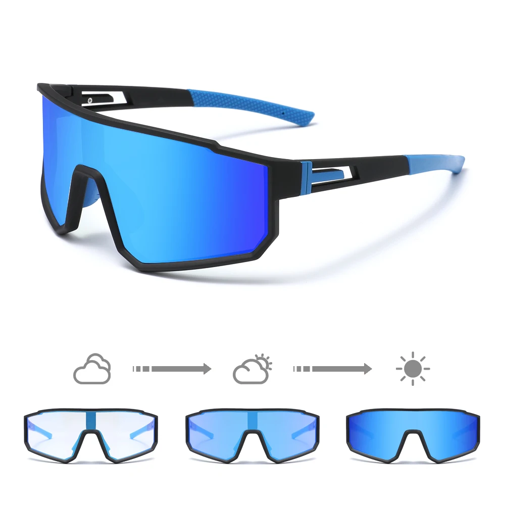 KINGSEVEN نظارات شمسية رياضية كاجوال لركوب الدراجات موضة الرجال والنساء UV400 نظارات واقية فوتوكروميك نظارات الطريق للدراجات الجبلية