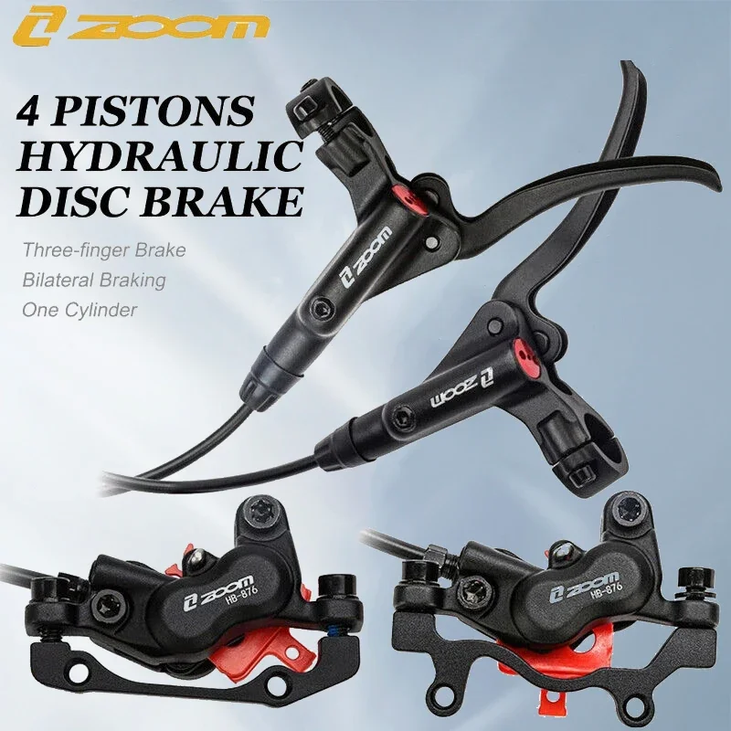 

ZOOM Велосипедный гидравлический дисковый тормоз Встроенный рычаг тормоза IS PM Велосипедные масляные тормоза Mtb Тормозной суппорт для ротора 160 мм Велосипедные детали