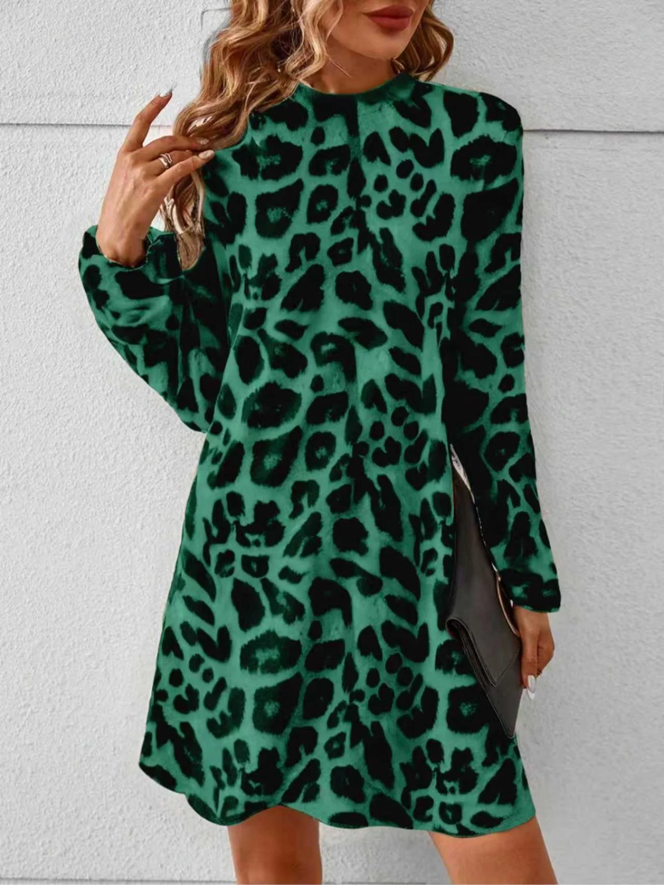 Vestido feminino elegante, design elegante, perfeito para várias ocasiões, tecido de alta qualidade, peça de moda moderna