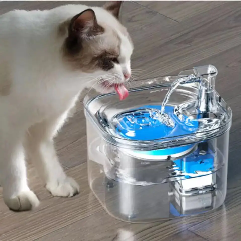 

Cat Water Fountain Automatic 3L Cat Water Dispenser Dog Pet Water Fountain Pump With LED Indicator and 3 Replacement Filter