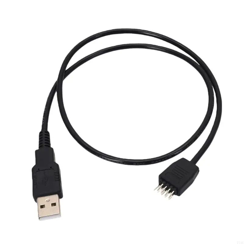 Internal USB A To USB2.0 9Pin Header Adapter Cable For PC Modding Projects 77JC