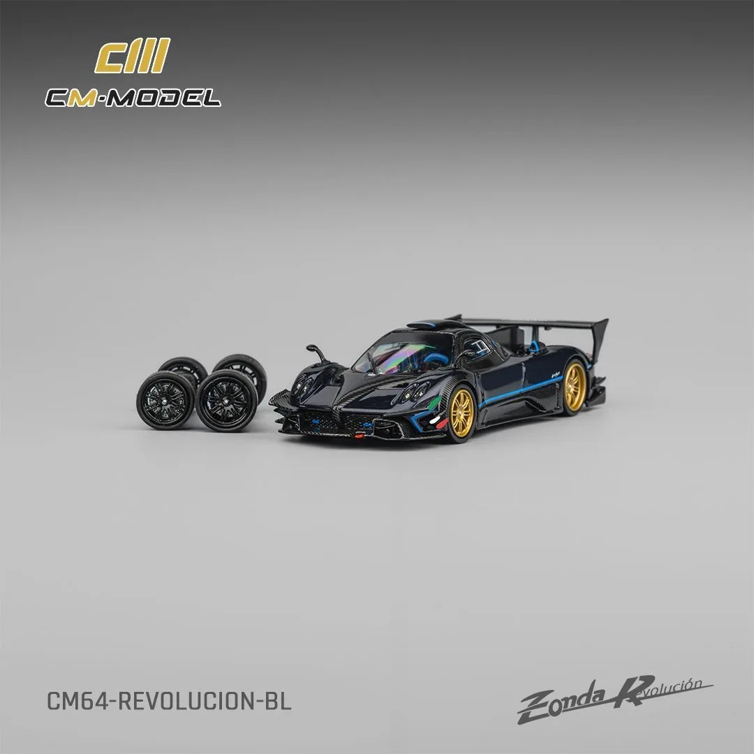 

CM 1:64 Zonda Revlucion-BL Metal Blue Alloy Car Model
