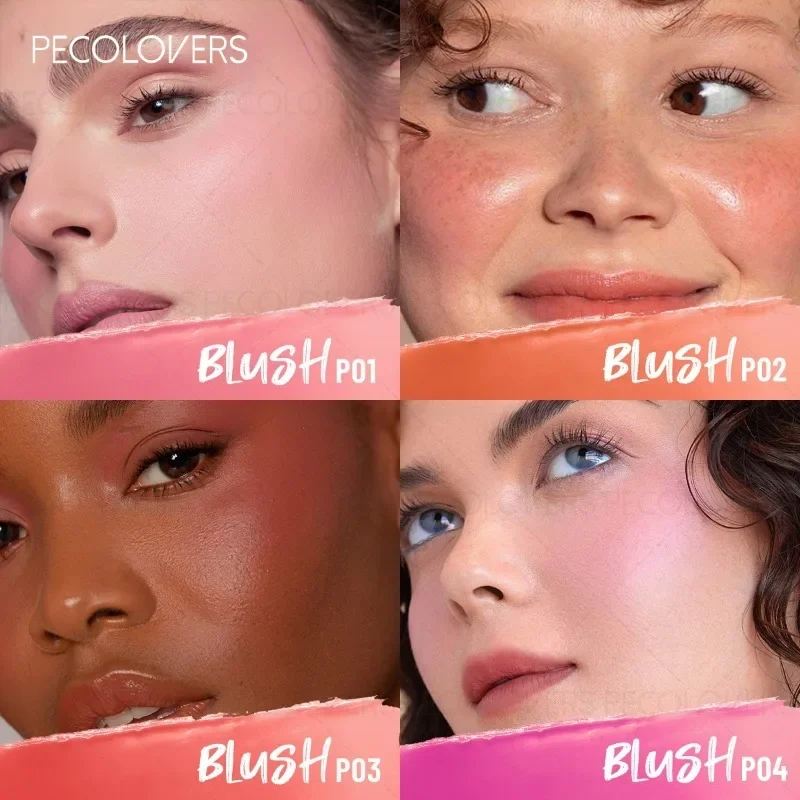 1 fard gelatinoso, illumina la carnagione del viso, fard carino e affascinante, cosmetici viso naturali e duraturi