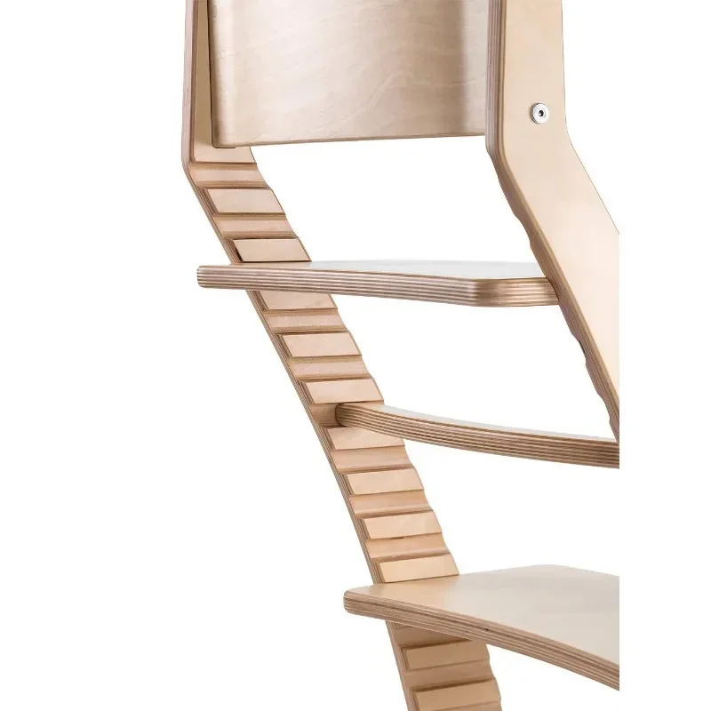 كرسي مرتفع خشبي للأطفال والرضع من ez - ارتفاع قابل للتعديل وسهل التنظيف كرسي مرتفع للأطفال الصغار - كرسي طعام للأطفال