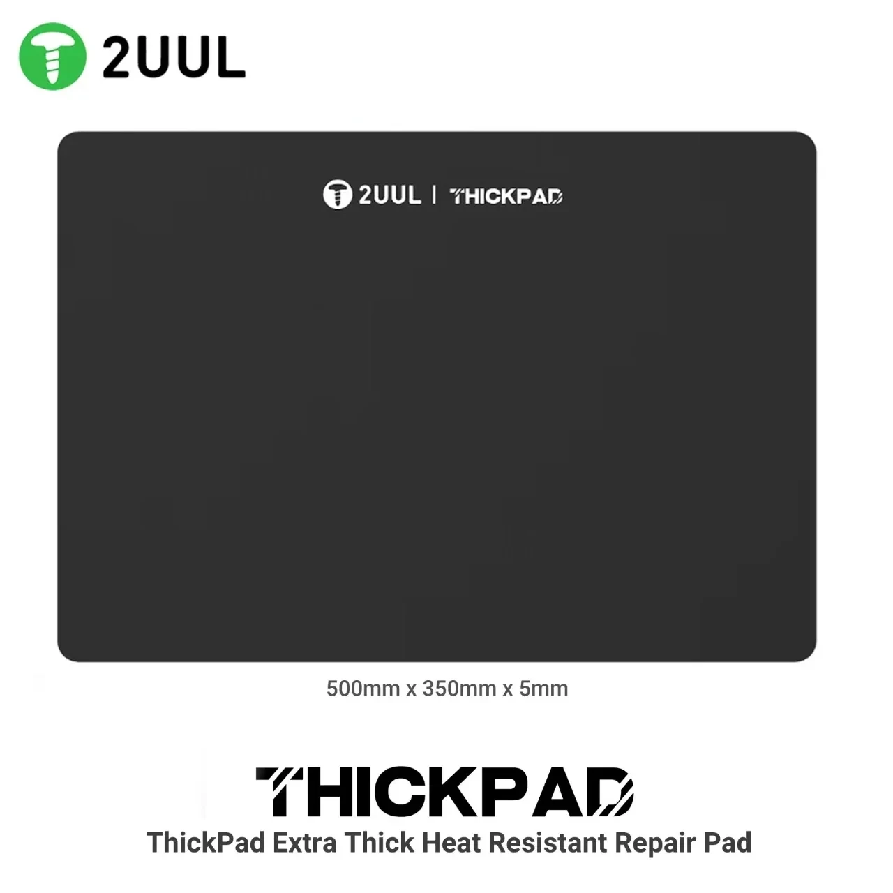 

2UUL ST86 Silicone Thick Pad 500x300x5mm Heat-Resistant Anti-static Desk Platform for BGA Welding Rework Desk Organization Mat