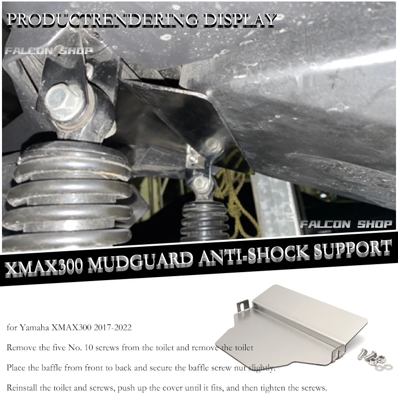 

Suitable for Yamaha XMAX300 modified mudguard shock-absorbing bracket 2017, 2018, 2019, 2020, 2021, 2022