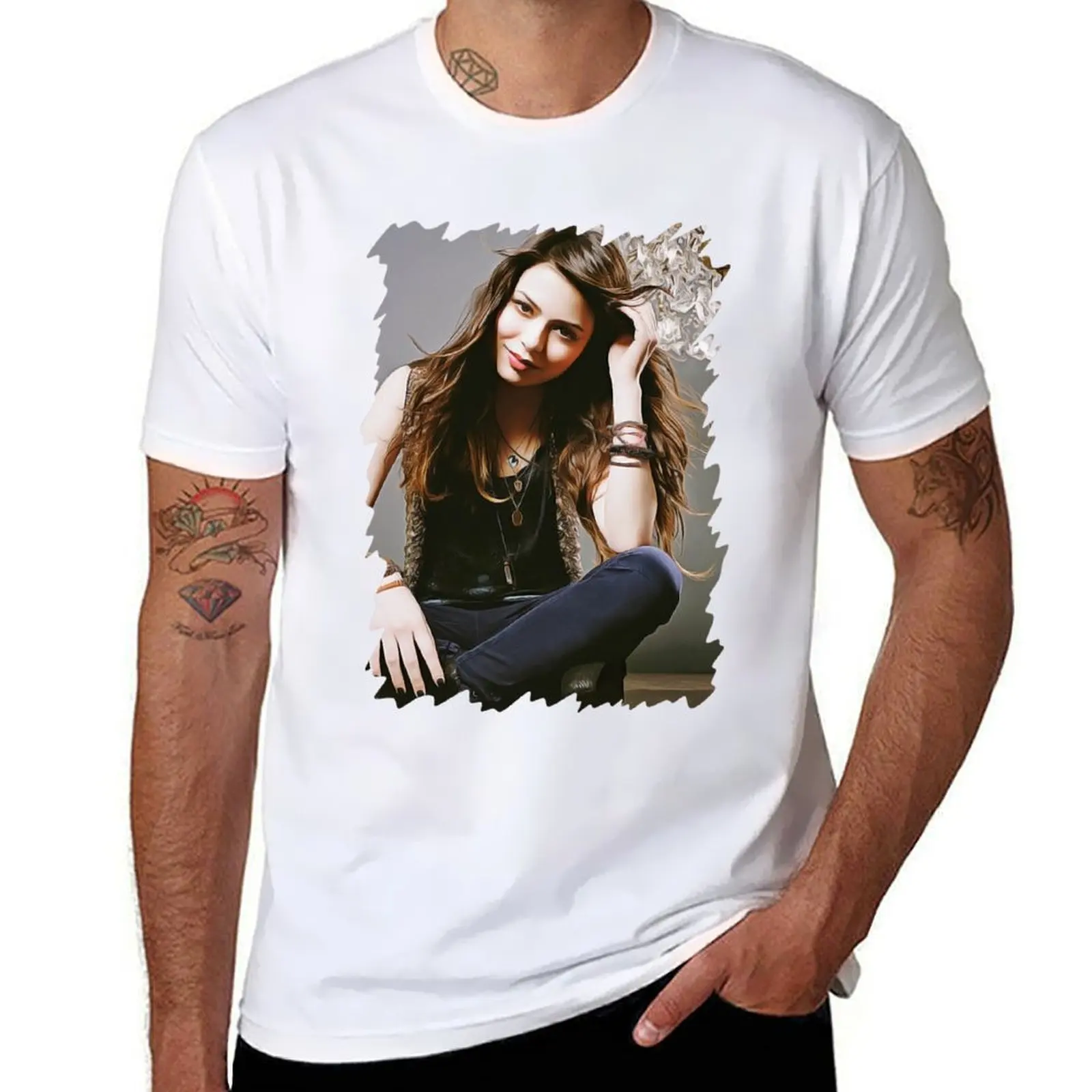 

Miranda Cosgrove - Oil Paint T-Shirt man t shirts for men t shirt for man T-Shirt