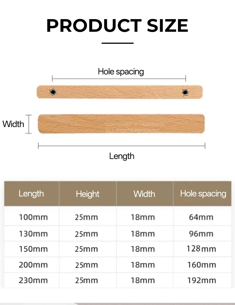 Holzgriffe für Schränke, Küchenschranktürgriffe, Nussbaumgriffe, Schubladenknöpfe, Kleiderschranktürknöpfe, Möbelgriffe, Beschläge – Detail 4