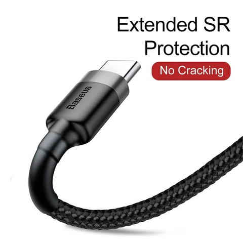 Baseus Кабель USB Type C для быстрой зарядки для Samsung S10 S9 Кабель Quick Charge 3.0 USB C для Huawei P30 Xiaomi Провод для зарядного устройства USB-C