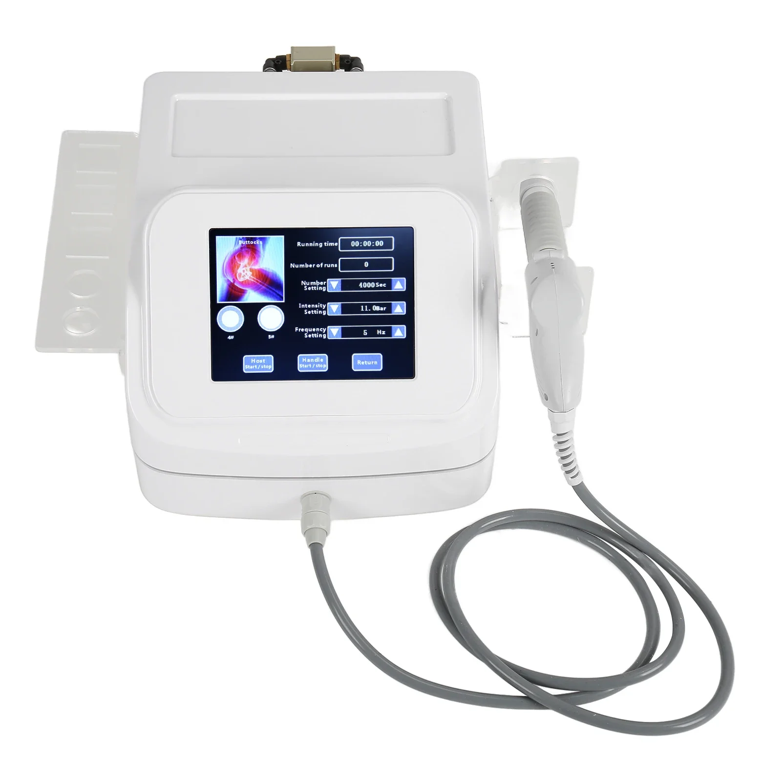 Customizable Pneumatic Shockwave Massage Machine Break Up Adhesion Various Heads Shockwave Treatment Machine