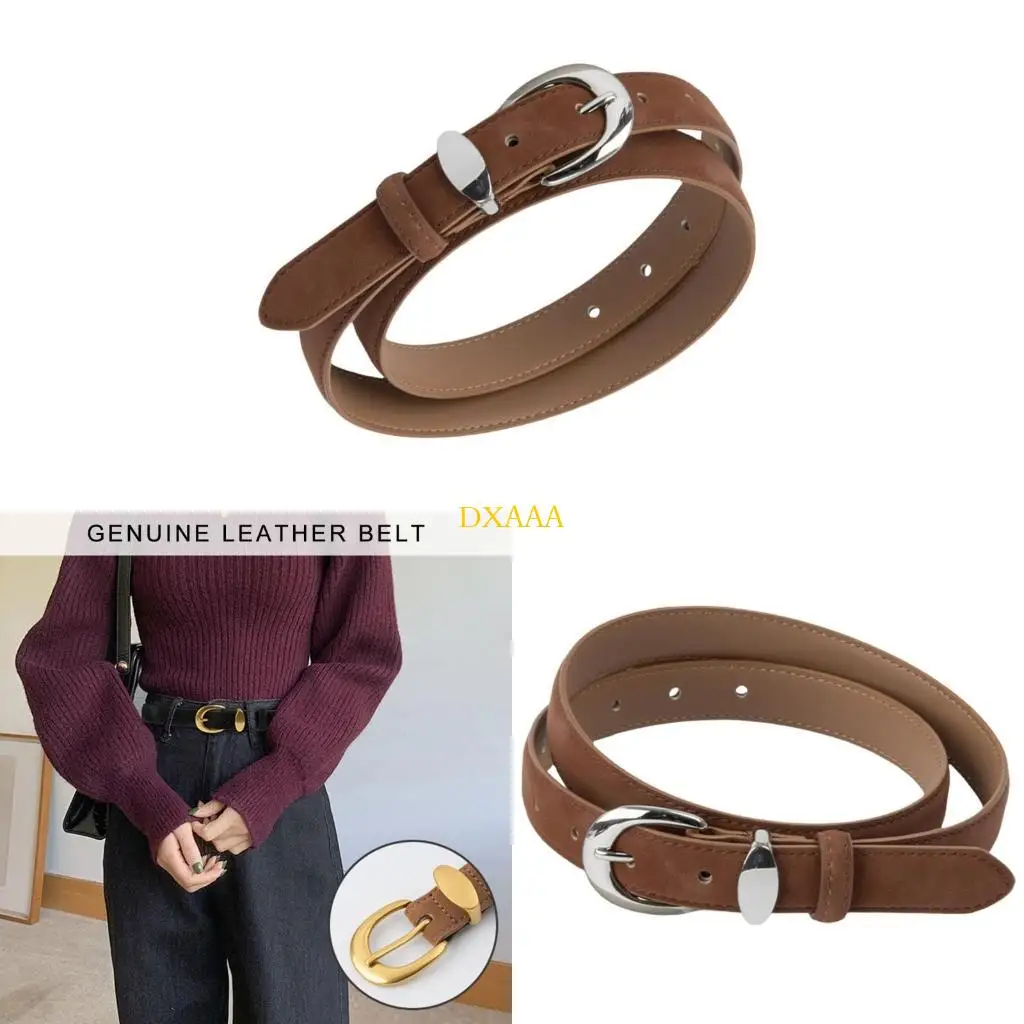 

DXAA Vintage Buckle Waist Belt Cool Punk Belt for Cowboy Cowgirl Classical Belt
