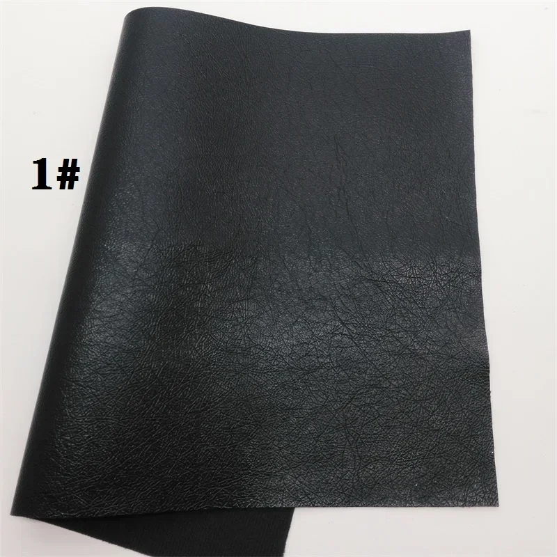 Vintage Two Tones Synthetic Faux Leather with Felt Backing Vinyl Fabric For Bows Earrings DIY 21X29CM FZ284