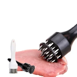 21-Pin Household Round Stainless Steel Steak Tender Meat Needle Pork Meat Tenderizer Rib Breaker Kitchen Cook Tools Meat Hammer