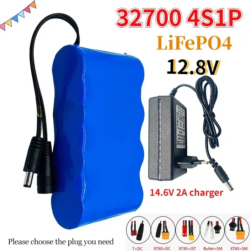 32700 12.8V 4S1P LiFePO4 Lithium Iron Phosphate Battery Pack 40A Electric Boat Balance BMS 12V Uninterruptible Power Supply