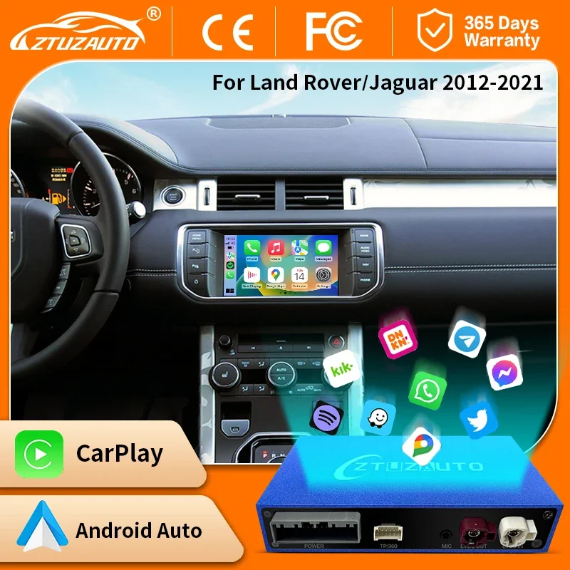 For phone Wireless Carplay For Land Rover/Jaguar/Range Rover/Evoque/Discovery Android Auto Ai Box Multimedia USB Navigation DSP