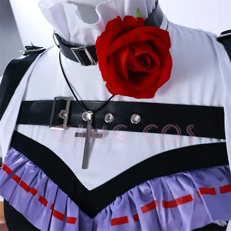 CyIdentity 5 البستاني إيما وودز تأثيري حلي كرنفال موحدة شعر مستعار أنيمي هالوين ملابس تنكرية للحفلات النساء الكبار لعبة