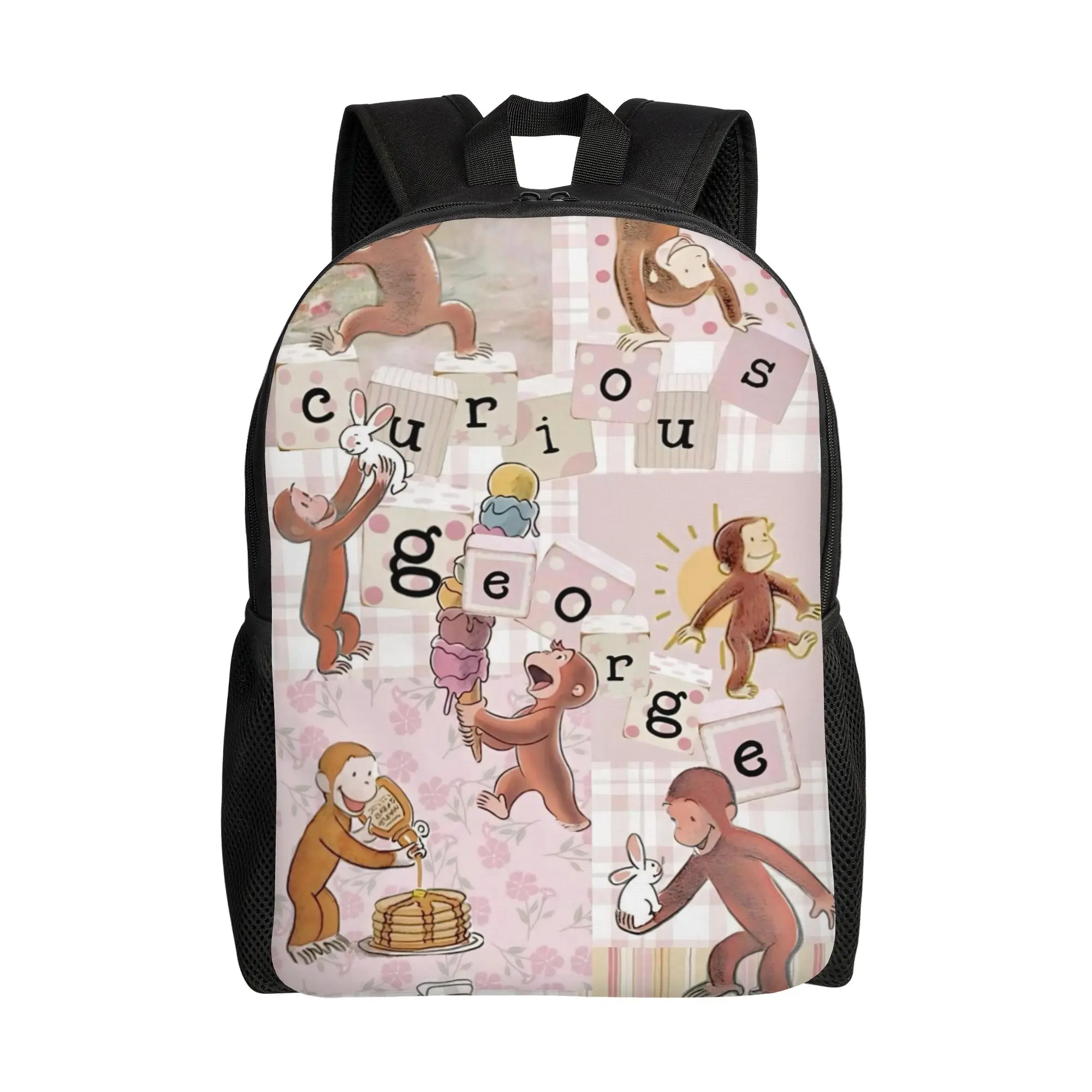 Curious George African Monkey  Little Kids Backpack for Girls Boys Toddler Cute Preschool Backpacks School Bags