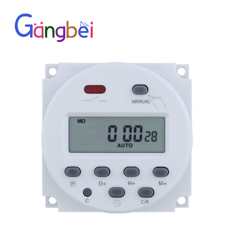 timer 220V 110V 24V 12V CN101A Digital LCD Power Timer Programmable Time Switch Relay 16A  CN101