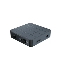 2 IN 1 Bluetooth-Compatible 5.0 Audio Transmitter Receiver 3.5mm Wireless Adapter Stereo Audio Dongle For TV Car /Home Speakers