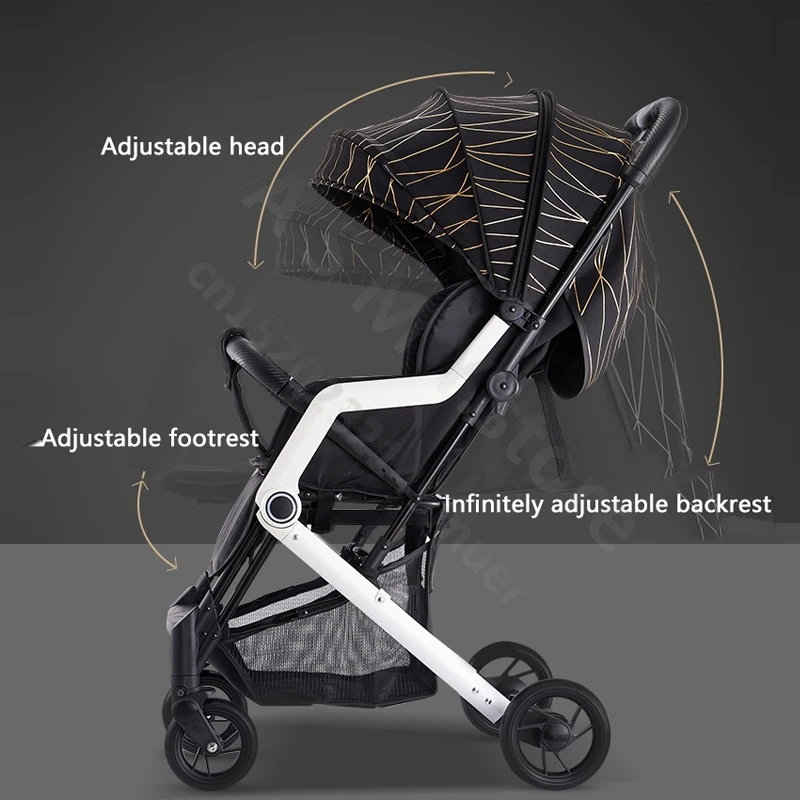 baby stroller /Baby shopping cart/ can sit and lie down lightweight folding umbrella car