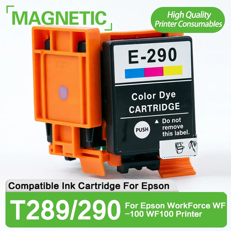 T289 T290 E-289 E-290 Premium Color Compatible Inkjet Ink Cartridge With Chip For Epson WorkForce WF-100 WF100 Printer