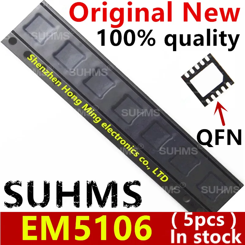 

(5piece)100% New 5106 EM5106 EM5106VT QFN-10