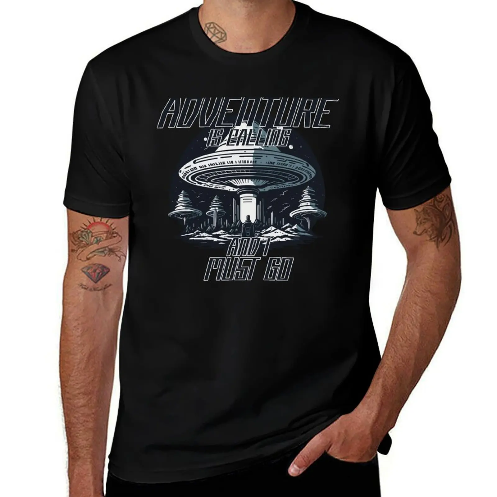 

Adventure Is Calling! T-Shirt man t shirt designer t shirts for man slim fit T-Shirt
