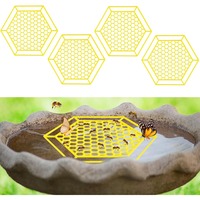 4 Pack Floating Bee Island Bee Watering Station Bee Bath Bee Drinking Station Bee Butterfly Water Stations Butterfly Feeders