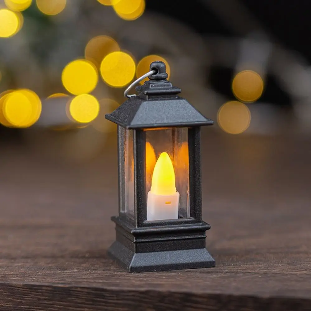 Retro LED Electronic Candle Light Creative Flameless Mini Square Night Lights with Hook European Style