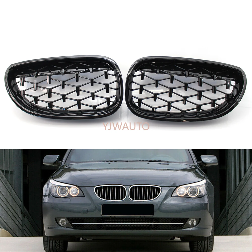 

Grills For BMW 5 Series E60 2003~2009 Front Grills Car Front Hood Kidney Grille Decoration Glossy Black