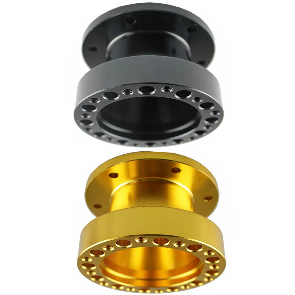 Universal Steering Wheel Hub Spacers 83mm 57mm 51mm Steering Wheel Hub Boss Kit Adapter Spacers Black/Gold Aluminum Auto Parts