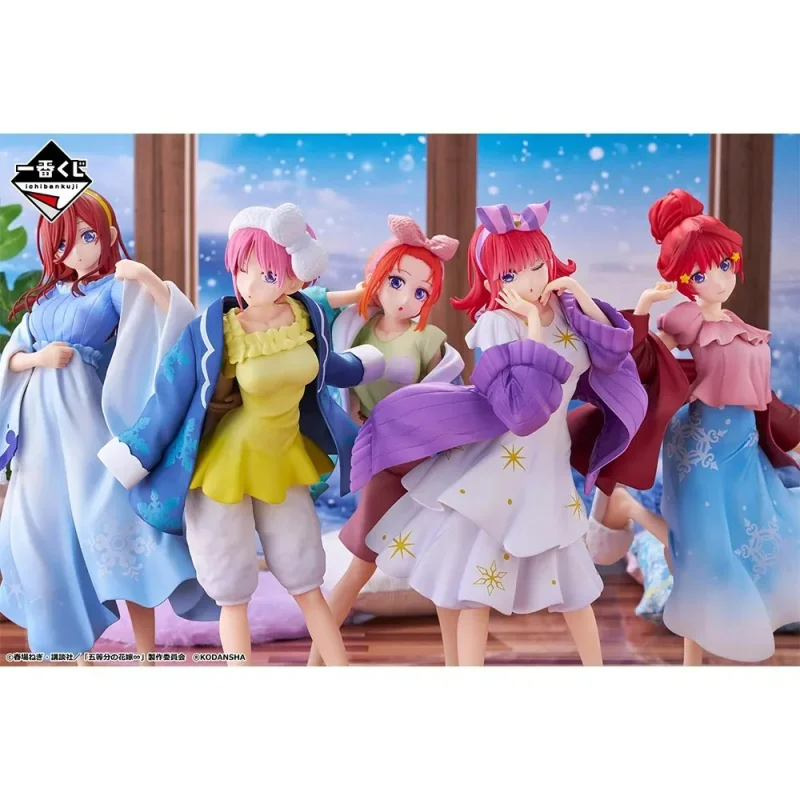 

В наличии оригинальная статуя Bandai Banpresto The Quintessential Quintuplets, модель гаража, персонажи аниме, коллекционные украшения