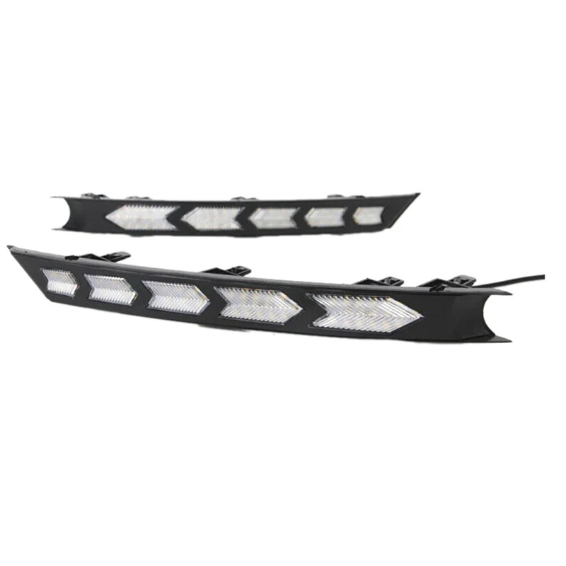 

White/Amber Dynamic LED Fog Light For Mazda CX-5 CX5 2017 2018 2019 2020 2021 Daytime Running Lights Turn Signal Lamp