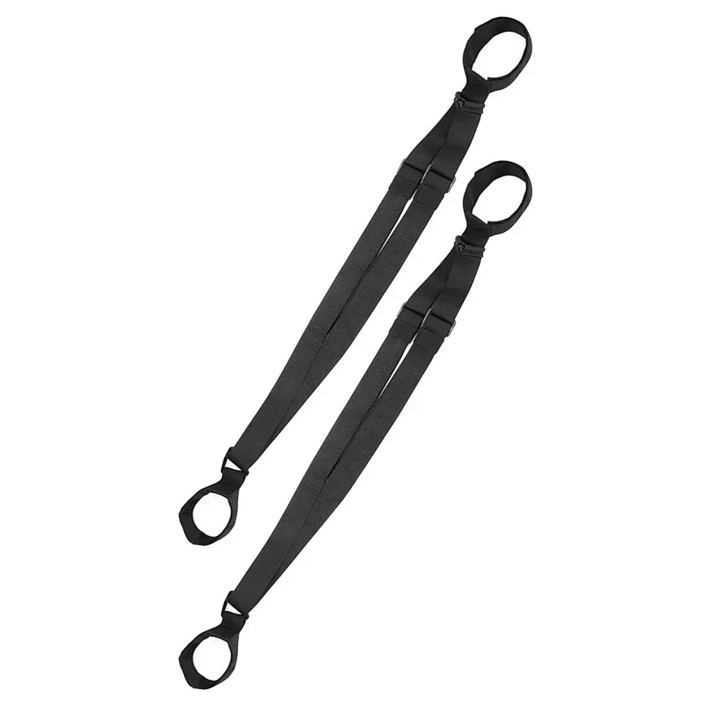 

2Pcs Ski Board Strap Portable Harness for Snowboard Adjustable Fixing Belt Durable Nylon Black Size Lightweight Storage