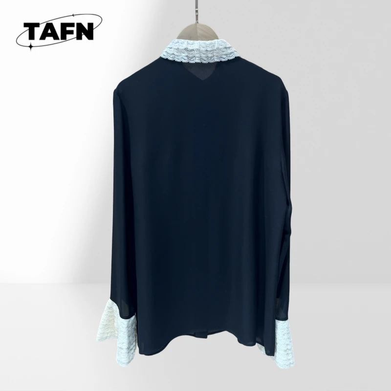 المرأة بلون القطن قميص فضفاض صالح بلوزة المرأة قميص العمل الأنيق سليم صالح زر بلوزة كم قميص مربع AH0426