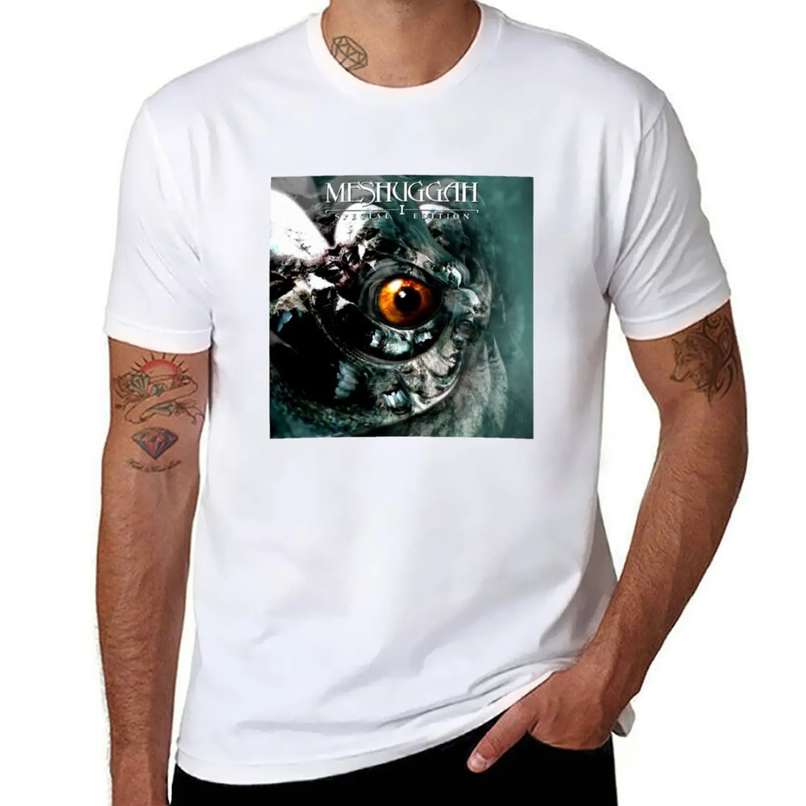 

man cotton 2 I T-Shirt for shirts Meshuggah Cover. pack t man tees shirts for graphic t Album