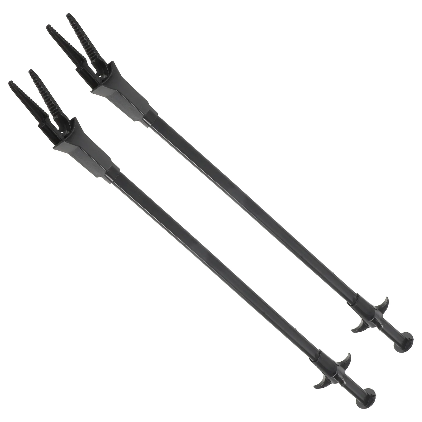 

2pcs Waterweed Handle Fish Tank Cleaner Aquatic Plant Tong Fish Tank Landscaping Supplies Cleaning Tool For Aquarium Black