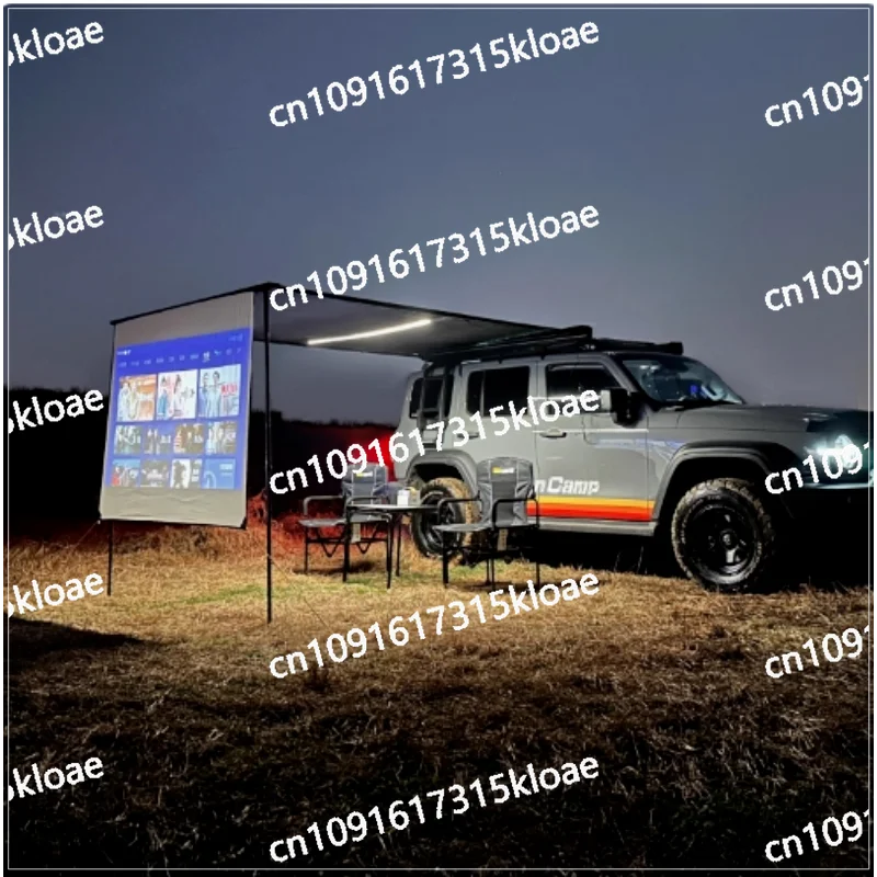 Outdoor Blackened Side Tent Vinyl Canopy Tent Aluminum Side Tent Off-road Awning Camping House