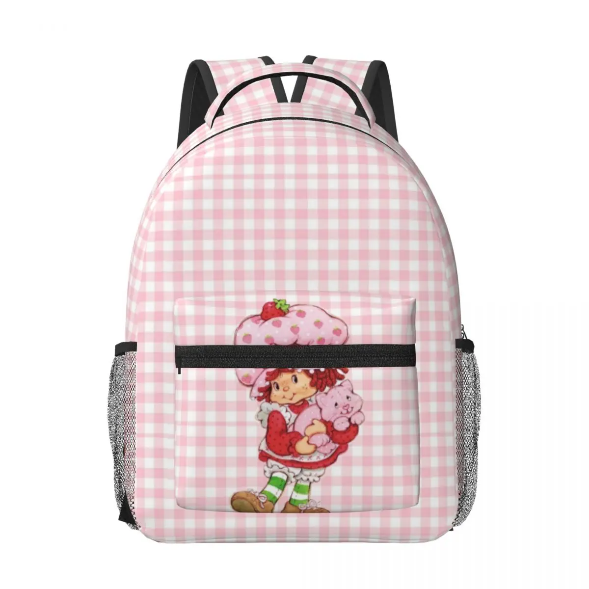 Like-Strawberry-Shortcake Printed Lightweight Casual Schoolbag For School, Outdoor, Shopping, Office